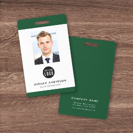 Aanpasbare randkleur Logo toevoegen Werknemersfoto Badge
