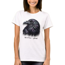 Aanpasbare Raven Hoofd T-Shirt
