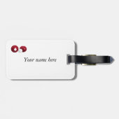 Aanpasbare Red Lawn Bowls Bagagelabel (Achterkant horizontaal)