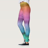 Aanpasbare Regenboog Gestreepte Leggings (Links)
