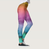 Aanpasbare Regenboog Gestreepte Leggings (Rechts)