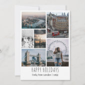 Aanpasbare Reis Foto Raster Vakantiekaart Feestdagenkaart (Voorkant)