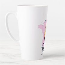 Aanpasbare Reis Thema Parijs Latte Mok