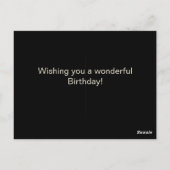 Aanpasbare  Retro Distressed Biker Briefkaart (Achterkant)