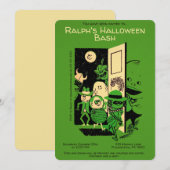 Aanpasbare Retro Halloween-feestuitnodiging Kaart (Voorkant / Achterkant)