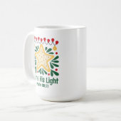 Aanpasbare Retro Stijl Kerstmis Koffiemok (Voorkant links)