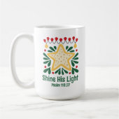 Aanpasbare Retro Stijl Kerstmis Koffiemok (Links)