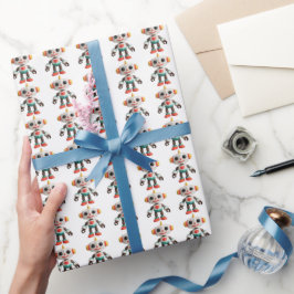 Aanpasbare Robot Kinderen Cadeaupapier