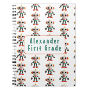Aanpasbare Robot Kinderen Notitieboek