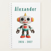 Aanpasbare Robot Kinderen Planner (Voorkant)