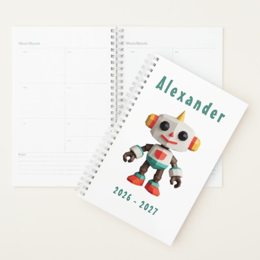 Aanpasbare Robot Kinderen Planner (Display)