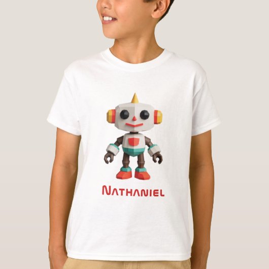 Aanpasbare Robot Kinderen T-shirt (Voorkant)