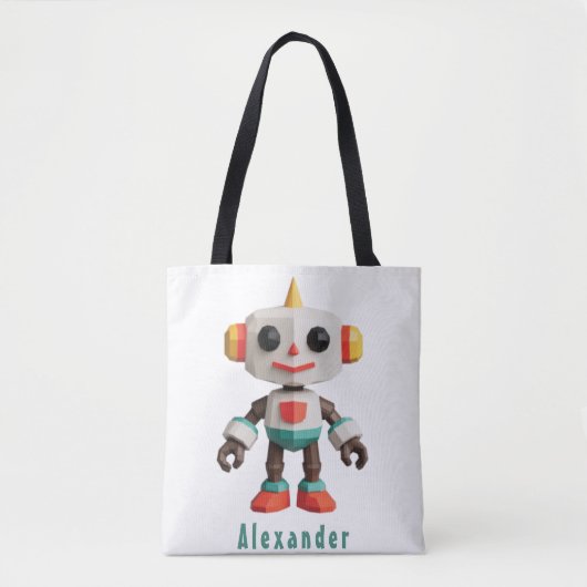 Aanpasbare Robot Kinderen Tote Bag (Voorkant)