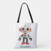 Aanpasbare Robot Kinderen Tote Bag (Achterkant)