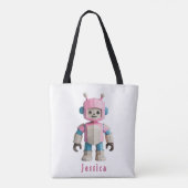 Aanpasbare Robot Kinderen Tote Bag (Achterkant)