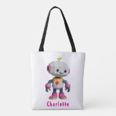 Aanpasbare Robot Kinderen Tote Bag (Achterkant)