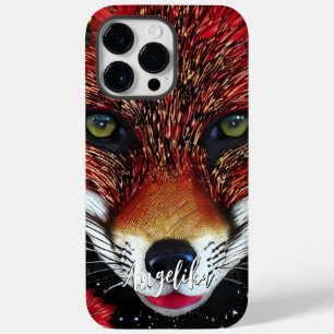 Aanpasbare Rode en Gouden Abstracte Vos Case-Mate iPhone 14 Pro Max Hoesje