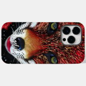 Aanpasbare Rode en Gouden Abstracte Vos Case-Mate iPhone Case (Achterkant (horizontaal))
