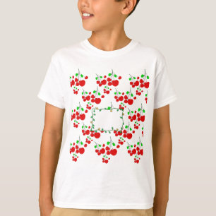 Aanpasbare rode kersenpatroon accessoires LeahG T-shirt