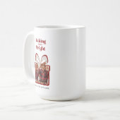 Aanpasbare Rode Kerst Foto Mok (Voorkant links)