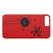 Aanpasbare Rode Kwaadaardige Bloem Insect Case-Mate iPhone Case (Achterkant (Horizontaal))
