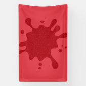 Aanpasbare Rode op Tomaat Rood Spat Banner (Verticaal)