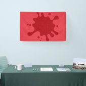 Aanpasbare Rode op Tomaat Rood Spat Banner (Beurs)