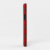 Aanpasbare rode Schotse tartan telefoonhoes Case-Mate iPhone Case (Achterkant/rechts)