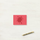Aanpasbare Rode Spat Nota Plakbriefjes Post-it® Notes (Op bureau)