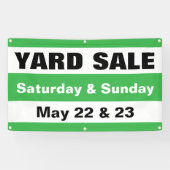 Aanpasbare Rommelmarkt Buurt Garage Verkoop Spandoek (Horizontaal)