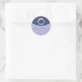 Aanpasbare Ronde Kindernaamsticker Sticker (Tas)