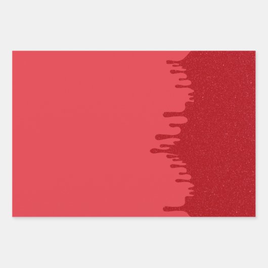 Aanpasbare Rood Drip Inpakvel Inpakpapier Vel (Voorkant)