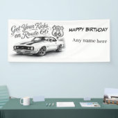 Aanpasbare Route 66 Banner (Beurs)