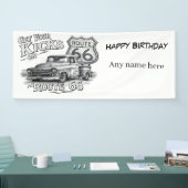Aanpasbare Route 66 Banner (Beurs)