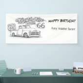 Aanpasbare Route 66 Banner (Beurs)