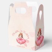 Aanpasbare roze prinses bedankdoosjes (Geopend)