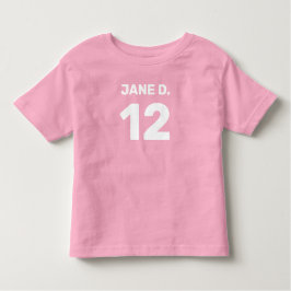 Aanpasbare roze (voor- en achterkant ontwerp) peut kinder shirts