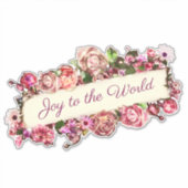 Aanpasbare Rozen Positieve Spreuk Vreugde Voor De Sticker (Voorkant)