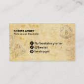 Aanpasbare RPG Dobbelsteen GM visitekaartje (Achterkant)