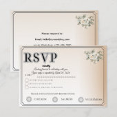 Aanpasbare RSVP-kaart | Volg de aanwezigheid van g RSVP Kaartje (Voorkant / Achterkant)