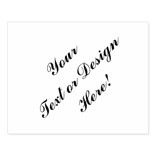 Aanpasbare rubberen stempel - Voeg uw ontwerp toe (Afrduk)