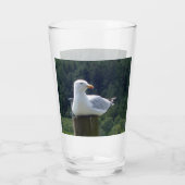Aanpasbare Rustende Meeuw Oceaan Natuur Vogel Glas (Achterkant)