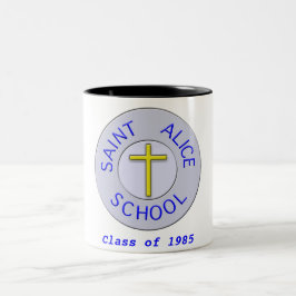 Aanpasbare Saint Alice School Kleur Klas van Tweekleurige Koffiemok