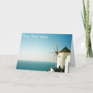 Aanpasbare Santorini windmolen, Griekenland Kaart