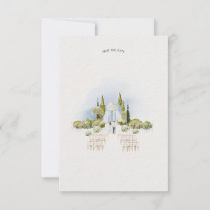 Aanpasbare "Save the Date" huwelijksuitnodigingen Kaart