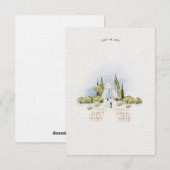 Aanpasbare "Save the Date" huwelijksuitnodigingen Kaart (Voorkant / Achterkant)