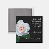 Aanpasbare Save the Date-magneet, Rosebud Magneet (Voorkant / Achterkant)