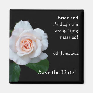 Aanpasbare Save the Date-magneet, Rosebud Magneet