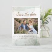 Aanpasbare Save the Date-uitnodiging Kaart (Staand voorkant)