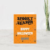 Aanpasbare Scary Spider Halloween ontworpen Kaart (Voorkant)